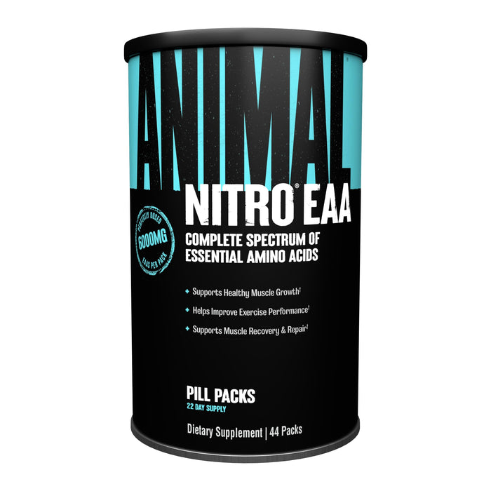Animal Nitro – Essential Animo Acids with BCAA Supplement – Recover and Grow Muscle – Turn Your Muscles Anabolic After Your Workout – 44 Packs (AN-NI-044-01)