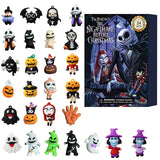 Halloween Advent Calendar 2024, 24 Day Halloween Countdown Calendar, Contains 24 Gifts Dolls, Nightmare Before Christmas Advent Calendar, Scary Halloween Doll Collectible Horror Figures Gift (Black)