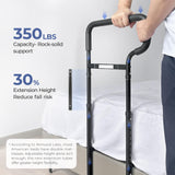 nimood C3 PRO Bed Rails for Elderly Adults Safety with Extension Legs, Adjustable Heights Bed Cane with Non-Slip Ergonomic Handle, Stable Bed Assist Rails with Motion Light, Avoid Seniors Bedside Fall