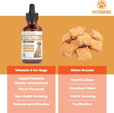 Vitamin C for Dogs | Helps with Improving Immune Health | Vitamin C for Dogs Liquid | Dog Immune Support | Dog Immune and Allergy Supplement | Dog Immune Booster | 1 oz Bacon Flavor