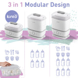 Kinto Tech Baby Bottle Sterilizer and Dryer - 7 in 1 Steam Cleaner and Washer for Baby Bottles Pacifiers Breast Pump