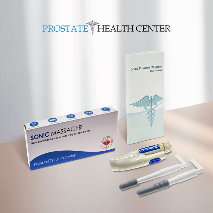 Sonic Prostate Massager by Prostate Health Center | Prostate Wellness Massager | Best Home Use Prostate Massage Device | BONUS: Prostate Massage Manual eBook by Harvard MD - Dr. Bazar