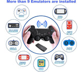 Retro Game Console, Nostalgia Game Stick, Wireless Retro Play, Plug and Play Video Game Stick Built in 12000+ Games, 4K HDMI Output, 9 Classic Emulators, Dual Controllers, Kids & Adult (64GB)