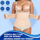 Moolida Abdominal Binder Post Surgery Postpartum Belly Band Belly Wrap Hernia Belt Stomach Compression Wrap C-Section,Nude,XL