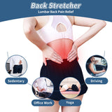 WeeBH Back Stretcher, Lower Back Pain Relief Device, Multi-Level Adjustable Spine Board for Herniated Disc, Sciatica, Scoliosis, Lumbar Support Massager With EVA Foam Cover