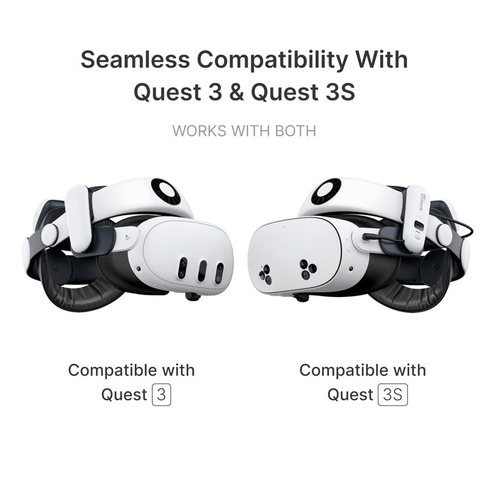 BOBOVR S3 Pro Battery Strap Accessories,Head air Conditioning and 10000mah hot-swappable Battery Pack,Compatible with Meta Quest 3/Quest 3s