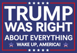 Vrogadso Pro Trump 2024 Yard Sign Trump Was Right About Everything Signs Trump Yard Sign with Yard Stake 12''x18'' Large