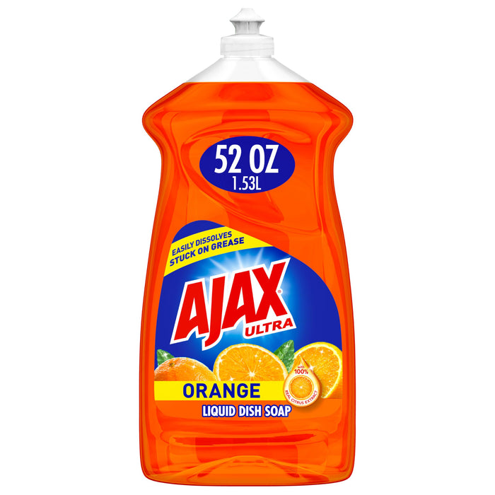 Ajax® Triple-Action Dishwashing Liquid, 52 Oz, Orange