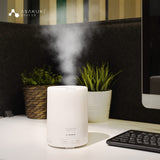 ASAKUKI Essential Oil Diffuser, 5-in-1 Quiet Humidifier, Natural Home Fragrance Aroma Diffuser with 7 LED Color Changing Light and Auto-Off Safety Switch (Pure White)