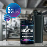 Creatine Monohydrate Micronized Powder 5000mg - 100% Pure Creatine Supplement, Unflavored Creatine Monohydrate Powder 5g, Support Muscle Building Creatine Mono Supplement, Keto Friendly - 60 Servings