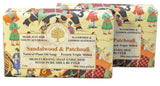 Wavertree & London Sandalwood & Patchouli Scented Natural Soap (2 Bars), 7oz Moisturizing French Triple Milled Soap Bars enriched with shea butter - Pure Plant Oil Bath & Body Soap for All Skin Types