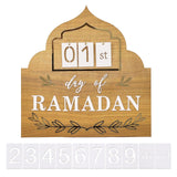 Ramadan Mubarak Advent Calendar 2023 DIY Countdown Calendars Eid Decorations for Home Ramadan Ornament Kids Wood