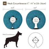 MIDOG Dog Cone Collar, Inflatable Dog Neck Donut Collar Alternative After Surgery, Soft Protective Recovery Cone for Small Medium Large Dogs and Cats Puppies - Alternative E Collar (Blue, M)