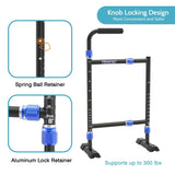 Aluminum Stair Climbing Assist Cane, Stair Walker for Elderly with Sore Knees, Stair Cane with Widened Base, Adjustable Height and Easy Installation, Suitable for Steps with Varying Heights and Widths