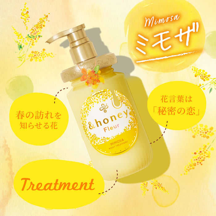 &HONEY Fleur Shampoo and Hair Treatment Refill Pair Set with the fragrance of Osmanthus & Mimosa [Shampoo Refill/Treatment Refill]