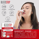 BleedStop™ First Aid Powder for Blood Clotting, Trauma Kit, Blood Thinner Patients, Camping Safety, and Survival Equipment for Moderate to Severe Bleeding Wounds or Nosebleeds 5 Pack 15g