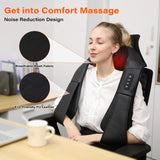 WERTYI Shiatsu Neck Massager, Electric Neck and Back Massager with Heat, 3D Kneading Massage Pillow for Neck, Back, Shoulder, Muscle Pain Relief, Office & Home & Car Use, Gifts for Parents