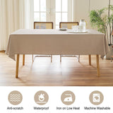 AUSSPVOCT Textured Tablecloth Rectangle 60x120 Water Resistant Spill-Proof Wipeable Fall Table Cloth Wrinkle Free Fabric Dining Table Cover for Birthday Thanksgiving Christmas Party Kitchen Decor