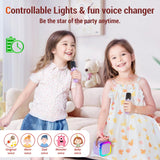 Kinglucky Mini Karaoke Machine for Kids with 1 Year Karaoke Premium (14M+ Songs) Portable Bluetooth Speaker with 2 Wireless Mics, Birthday for Girls 4, 5, 6, 7, 8, 9, 10, 12 + (Purple)