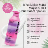 Eva NYC Mane Magic 10-in-1 Hair Conditioner, Sulfate Free Conditioner for Soft and Smooth Locks, Strengthening Conditioner for Dry Hair and All Hair Types, GMO-Free Hair Products, 1L