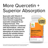 Terry Naturally Quercetin with Vitamin C Extra Strength - 60 Capsules - Sinus, Lung & Respiratory Function - Non-GMO, Vegan - 60 Servings