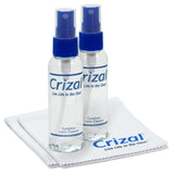 Crizal Eyeglass Lens Cleaner Kit, 1 Doctor Recommended for Anti Reflective Lenses and Coating, 2oz Crizal Spray w/Crizal Microfiber Cloth, 2pk