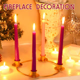 5 Pieces Advent Wreath Ring Advent Candle Advent Ring Candle Holder Christmas Advent Taper Candle Christmas Advent Centerpiece Decor for Home Decor (Round Shape)