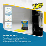 Cerama Bryte 10 x 5 Pack Cleaning Pads Cooktop and Stove Top Cleaner for Glass - Ceramic Surfaces, 50 Count