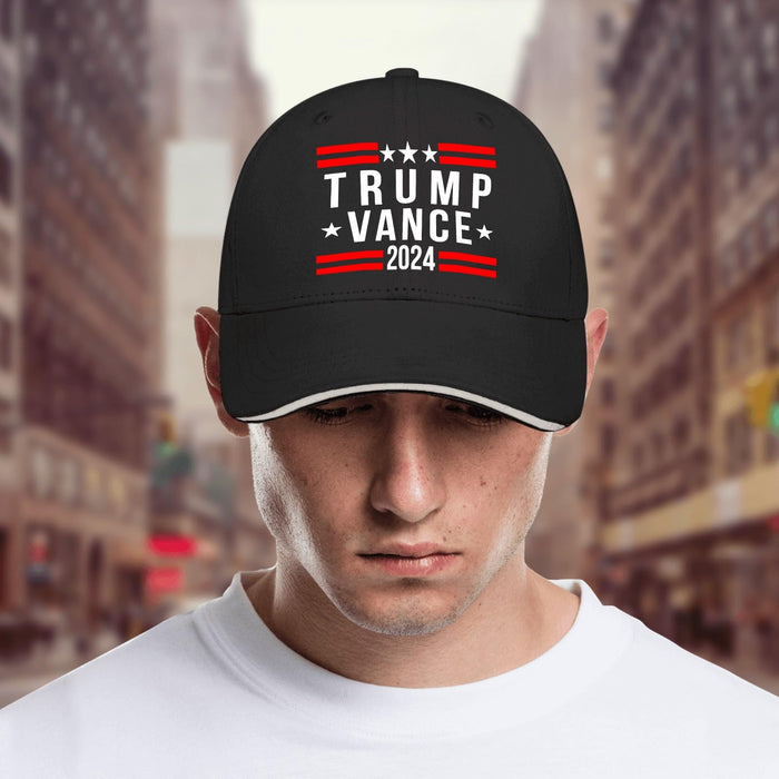 Generic Trump Vance 2024 Golf hat Baseball Hats for Men AllBlack Hats for Women Fashionable Gifts for Her Golf Hats