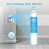 AQUA CREST Replacement for GE® RPWFE, RPWF (with CHIP) Refrigerator Water Filter, Compatible with GYE22HMKES, GYS22GMNES, GYE22HBLTS, DFE28JSKSS, GFE28HMHES, GNE29GYNFS, GFE28GYNFS, 4 Filters