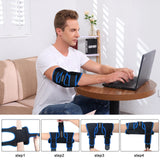 Reamphy Elbow Brace,Comfortable Night Elbow Sleep Support,Elbow Splint, Adjustable Stabilizer Splints, Cubital Tunnel Syndrome,Tendonitis,Ulnar Nerve,Tennis,Fits for Men and Women(Fits Most)