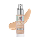 IT Cosmetics Light Neutral Foundation with Hyaluronic Acid - Hydrating, Minimizes Pores, Natural Radiant Finish