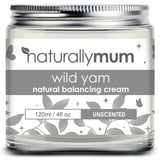 NaturallyMum - Wild Yam Cream for Hormone Balance for Women [Natural] - Support for Perimenopause & Menopause - Wild Yam Balancing Cream - Wild Yam Hormone Cream for Women - Unscented - Made in UK