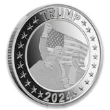 Generic 1 oz 2024 Trump Survives : Fight fight fight! Silver Round