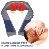 EAshuhe Neck Back and Shoulder Shiatsu Massager with Heat, Deep Tissue Kneading Massage for Shoulder, Back and Neck, Best Gifts for Women Men Mom Dad