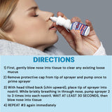 Pressureze Xtra - Natural- Preservative Free - Sterile Nasal Spray - for Severe Sinus Congestion Relief - Opens Blocked Ear Canals, Snoring | 245 Sprays, 34 ml (Pack of 1)