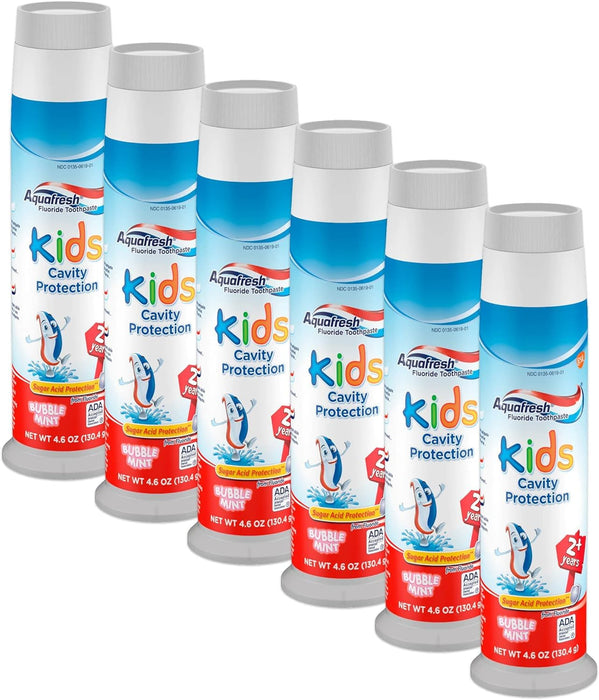 Aquafresh Kids Cavity Protection Toothpaste 4.6oz (6 Pack)