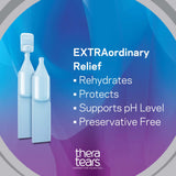 TheraTears Dry Eye Drops Bundle with Liquid Gel Nighttime 30 Vials & Extra Dry Eye Therapy Lubricant 30ct