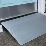 EZ-ACCESS Transitions Portable Self Supporting Aluminum Modular Entry Threshold Ramp Ideal for Doorways and Raised Landings, 4 Inch