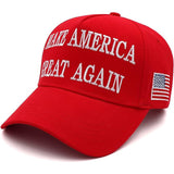 Trump 2024 45-47 MAGA Hat Make America Great Again Donald Trump Slogan with USA Flag Embroidery Adjustable Baseball Cap (2pcs Red MAGA Hat)