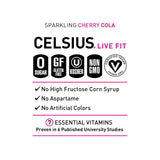 CELSIUS Sparkling Cherry Cola, Functional Essential Energy Drink 12 Fl Oz (Pack of 12)