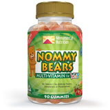 NOMMY BEARS MULTIVITAMIN Gelatin-Free Gummies: for Kids, Children, Teens, Nom Nom Yummy, 3 Delicious Flavors, 11 Essentials, Gluten-Free, Halal Certified, Mommy Approved, Bear Shapes, Vegetarian