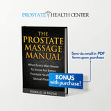 Sonic Prostate Massager by Prostate Health Center | Prostate Wellness Massager | Best Home Use Prostate Massage Device | BONUS: Prostate Massage Manual eBook by Harvard MD - Dr. Bazar
