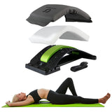 Calmstretch Adjustable Back Stretcher - [Upgraded Version with Memory Foam] - Help with Lower & Upper Back Pain, Sciatica, Tension Relief, and Spine Decompression, Good for Both Men and Women