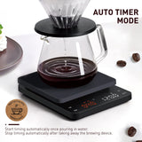 BAGAIL BASICS Coffee Scale with Timer, 0.1g High Precision Kitchen Scale, Pour Over Coffee Scale, Drip Espresso Scale with Auto Tare, Touch Sensor and Silicone Cover - 6.6 lbs/3 kg