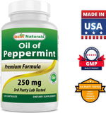 Best Naturals Peppermint Oil 250 mg 120 Capsules (120 Count (Pack of 2))