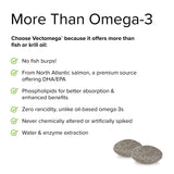 Terry Naturally Vectomega - 60 Tablets, Pack of 2 - Omega-3 from Salmon, Including EPA & DHA - Non-GMO, Gluten Free - 120 Servings