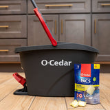 O-Cedar System Easy Wring Spin Mop & Bucket with 3 Extra Refills with Citrus Pac (Variety Pack)