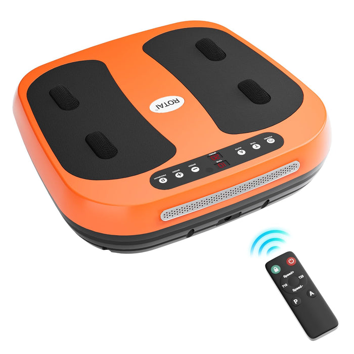 ROTAI Electric Percussion Foot Massager, Easy Massage for Back Thighs, Calves, and Feet, Increases Circulations Relieves Muscle Pains and Plantar Fasciitis, Light and Convenient Massager (Orange)