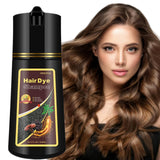 Instant Coffee Hair Dye Shampoo 3 in 1 - Light Brown Hair Color Shampoo for Women Men,16.90 Fl Oz Brown Hair Shampoo,Long Lasting Brown Hair Dye (Light Brown)